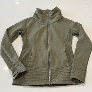 lululemon athletica Olive Green Scuba Sweatshirt